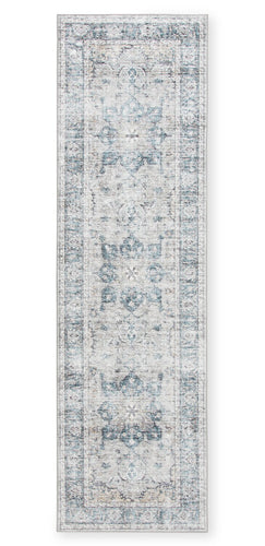 Melis Grey Washable Runner Area Rug - 2’ x 7’ 