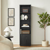 Brenner 20" Bookcase Pier with Storage – Charcoal  | Section latérale bibliothèque Brenner de 20 po avec rangement - anthracite