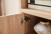Noren 115" 3-Piece Entertainment Centre with Storage for TVs up to 70"- Light Oak | Meuble audio-vidéo Noren de 115 po 3 pièces avec rangement pour téléviseurs de jusqu’à 70 po - chêne clair