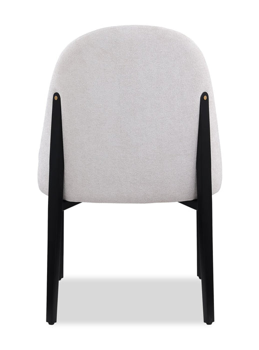 Kort & Co. Capri Dining Chair with Linen-Look Fabric, Metal - Beige