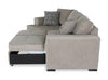 Made in Canada Legend 2-Piece Left-Facing Chenille Fabric Cuddler Sleeper Sectional - Platinum Beige | Sofa-lit sectionnel enveloppant de gauche Legend 2 pièces fabriqué au Canada en tissu de chenille - beige platine