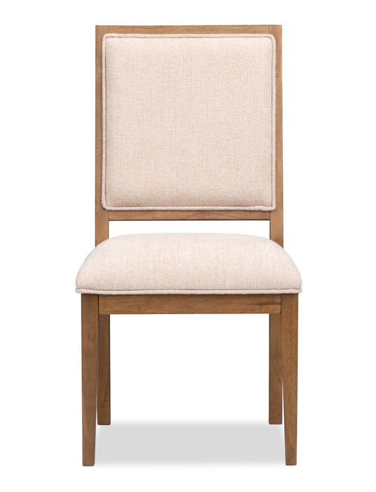 Scott Living Henri 7pc Dining Set with Table & Chairs, 66-84\"W Extension, Wood - Brown & Cream