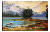 Banff Central Island Canvas Wall Art - 24