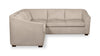 Envy 2-Piece Left-Facing Chenille Fabric Sleeper Sectional - Almond Beige | Sofa-lit sectionnel de gauche Envy 2 pièces en tissu de chenille - beige amande
