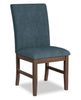 Rain Dining Chair with Cushion Fabric Seat & Back – Blue | Chaise de salle à manger Rain avec siège et dossier rembourrés en tissu - bleue