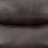 Quinn Leather-Look Fabric Swivel Rocker Power Recliner - Brown 