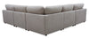 Voyage Modular 5-Piece Fabric Sectional with Removable Back Cushions – Taupe  | Sofa sectionnel modulaire Voyage 5 pièces en tissu avec coussins de dossier amovibles - taupe
