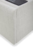 Sky Modular 13" Fabric Storage Console with USB Port - Nathan Wheat | Console de rangement modulaire Sky de 13 po en tissu avec port USB - blé Nathan