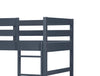 Quinn Bunk Bed with Ladder & Guard Rail for Kids, Blue - Twin/Twin | Lits superposés Quinn pour enfants avec échelle et garde-corps, bleus - simple et simple
