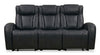 Shaquille O’Neal Home Titan 92" Genuine Leather Power Reclining Sofa with Shaq-o-pedic Comfort – Black | Sofa à inclinaison électrique Titan de Shaquille O’Neal Home de 92 po en cuir véritable avec confort Shaq-o-pedic - noir