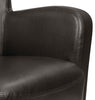 Zello 29.92" Faux Leather Accent Chair with Wood Legs - Brown | Fauteuil d’appoint Zello de 29,92 po en similicuir avec pattes en bois - brun