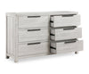 Haven Bedroom 6-Drawer Dresser, 65"W x 39"H - White | Commode de chambre à coucher Haven de 65 po (L) x 39 po (H) à 6 tiroirs - blanche