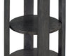 Declan 18" Modern Round End Table with Shelf - Black | Table de bout ronde Declan moderne de 18 po avec tablette - noire