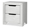 Elite Bedside 2-Drawer Nightstand, 22"W x 23"H - White | Table de nuit Elite de 22 po (L) x 23 po (H) à 2 tiroirs - blanche