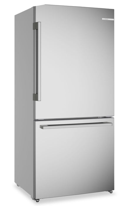 Bosch 100 Series 33\" 17.2 Cu. Ft. Counter-Depth 2-Door Refrigerator - Stainless Steel - B33CM10SNS