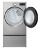 LG 7.4 Cu. Ft. Smart Front-Load Gas Dryer with AI Sensory Dry - Graphite Steel -DLGX5801V | Sécheuse à gaz intelligente LG à chargement frontal de 7,4 pi3 avec AI Sensor DryMC - acier graphite - DLGX5801V
