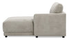 Voyage Modular Fabric Right-Facing Chaise with Removable Back Cushions – Beige | Fauteuil modulaire de droite Voyage en tissu avec coussins de dossier amovibles - beige