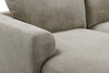Voyage Modular 6-Piece Left-Facing Fabric Sectional with Console and Removable Back Cushions – Taupe | Sofa sectionnel modulaire de gauche Voyage 6 pièces en tissu avec console et coussins de dossier amovibles - taupe