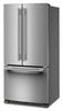 KitchenAid 33" 22 Cu. Ft. Standard-Depth French Door Refrigerator - KRFF333SPS | Réfrigérateur KitchenAid de 22 pi3 et de 33 po de profondeur standard à portes françaises - KRFF333SPS