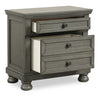 Chelsea Bedside 2-Drawer Nightstand, 28"W x 28"H - Grey | Table de nuit Chelsea de 28 po (L) x 28 po (H) à 3 tiroirs - grise