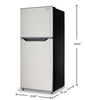 Danby 23.4" 10 Cu. Ft. Apartment-Size Top-Mount Refrigerator - Stainless Steel - DFF101B1BSSDB | Réfrigérateur Danby de format appartement de 10 pi3 et de 23,4 po à congélateur supérieur - acier inoxydable - DFF101B1BSSDB | DFF10SDB