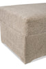 Made in Canada Lennox 40" Chenille Fabric Storage Ottoman - Taupe | Pouf de rangement Lennox de 40 po fabriqué au Canada en tissu de chenille - taupe