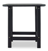 Bask Outdoor Patio End Table - 15"W, High Density Plastic, UV & Weather Resistant - Black | Table de bout Bask 15 po (L) pour la terrasse à l’extérieur, plastique haute densité, résistant aux rayons UV et aux intempéries - noire
