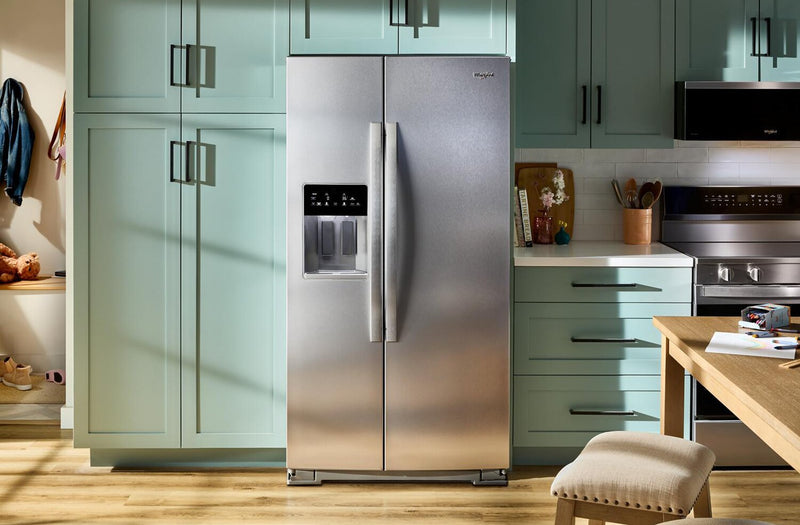 Whirlpool 36\" 28.7 Cu. Ft. Side-by-Side Refrigerator - Fingerprint-Resistant Stainless - WRSF5536RZ
