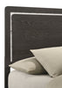 Sable Panel Bed with Headboard & Frame, Dark Grey - King Size | Lit à panneaux Sable gris foncé avec tête de lit et cadre de lit - format très grand lit