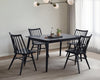 Astro Dining Table, Tapered Legs, 59.1"W - Black | Table de salle à manger Astro de 59,1 po (L) avec pattes effilées - noire