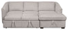 Envy 2-Piece Right-Facing Chenille Fabric Sleeper Sectional with Storage Chaise - Fog Grey | Sofa-lit sectionnel de droite Envy 2 pièces en tissu de chenille avec fauteuil long de rangement - gris brouillard