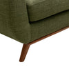 Kort & Co. Freeman 80” Linen-Look Fabric Condo Size Sofa with Wood Legs - Avocado Green | Sofa Freeman de Kort & Co. de 80 po de format condo en tissu d’apparence lin avec base et pattes en bois - vert avocat