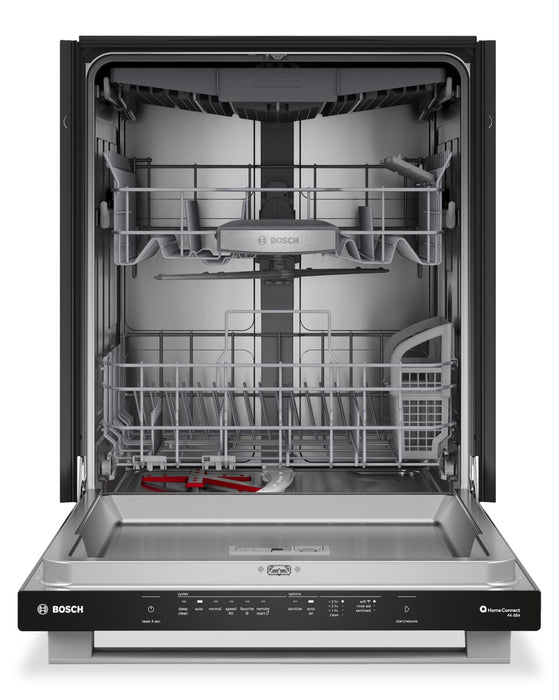 Bosch 500 Series 24'' 44 dBA Built-In Dishwasher Anti-Fingerprint Brushed Steel - SHX65DM5N