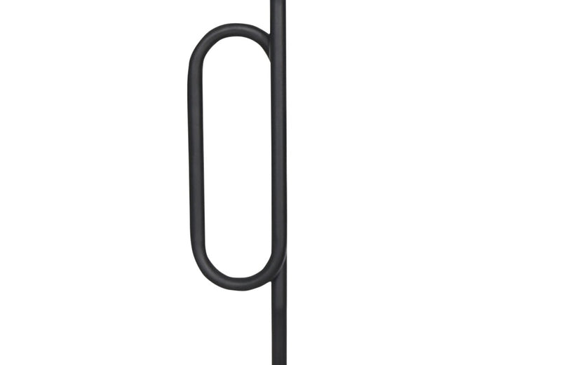 Solana 64” Modern Metal Acrylic Portable Indoor/Outdoor Floor Lamp with USB Port - Black