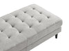 Metro 63" Fabric Ottoman with Tufted Cushion - Neutral | Pouf Metro de 63 po en tissu avec coussin capitonné - neutre