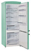 Unique Classic Retro 28" 17 Cu Ft. Bottom Mount Refrigerator - Turquoise - UNQ-455L T AC | Réfrigérateur Classic Rétro d’Unique de 28 po et de 17 pi3 à congélateur inférieur - turquoise - UNQ-455L T AC