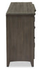 Wesley 90" Traditional TV Stand with Storage and Cable Management for TVs up to 95" - Graphite | Meuble pour téléviseur traditionnel Wesley de 90 po avec rangement et système de gestion des câbles pour téléviseurs jusqu’à 95 po - graphite