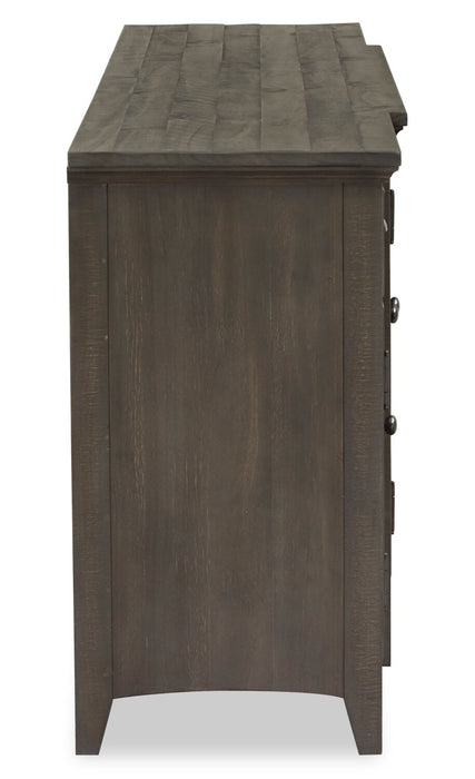 Wesley 90\" Traditional TV Stand with Storage and Cable Management for TVs up to 95\" - Graphite