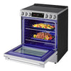 LG 6.3 Cu. Ft. Smart Electric Range with Air Fry – Fingerprint Resistant Stainless Steel - LSEL6337XE | Cuisinière intelligente électrique LG de 6,3 pi3 avec friture à air - acier inoxydable résistant aux traces de doigts - LSEL6337XE