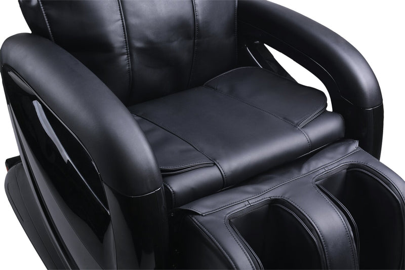 Remedy 30.3\" Faux Leather Reclining Massage Chair - Black
