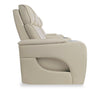 Zen 75.5" Leather-Look Fabric Power Reclining Massage Loveseat with Refrigerator Console - Apricot | Causeuse de massage à inclinaison électrique Zen de 75,5 po en tissu d’apparence cuir avec console réfrigérée - abricot