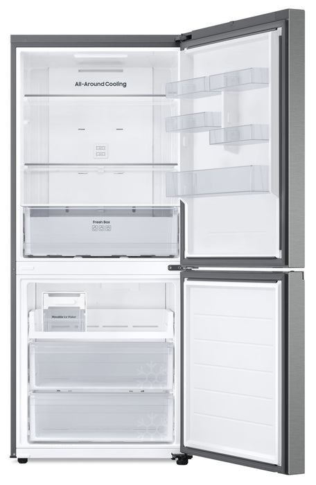 Samsung 30\" 16.2 Cu. Ft. Counter-Depth Bottom-Mount Refrigerator - Stainless-Look (SL) Finish - RB16DG6000SLAA