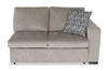 Made in Canada Legend 2-Piece Left-Facing Chenille Fabric Cuddler Sleeper Sectional - Platinum Beige | Sofa-lit sectionnel enveloppant de gauche Legend 2 pièces fabriqué au Canada en tissu de chenille - beige platine