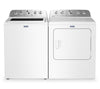 Maytag 5.4 Cu Ft. Top Load Washer with Pet Pro and 7.0 Cu Ft. Gas Dryer – White  | Laveuse à chargement par le haut 5,4 pi³ avec Animal Pet Pro et sécheuse à gaz 7,0 pi³ de Maytag - blanches