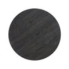 Declan 31.5" Modern Round Coffee Table with Shelf & Casters - Black | Table à café ronde Declan moderne de 31,5 po avec tablette - noire