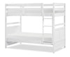 Quinn Bunk Bed with Ladder & Guard Rail for Kids, White - Twin/Twin | Lits superposés Quinn pour enfants avec échelle et garde-corps, blancs - simple et simple