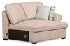Scott Living Haven 2-Piece Right-Facing Chenille Fabric Cuddler Sectional - Taupe | Sofa sectionnel enveloppant de droite Haven de Scott Living 2 pièces en tissu de chenille - taupe