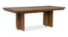 Scott Living Henri 5pc Dining Set with Table & Chairs, 66-84"W Extension, Wood - Brown & Cream | Ensemble de salle à manger Henri de Scott Living 5 pièces en bois avec table, rallonge de 66 po à 84 po (L) et chaises - brun et crème