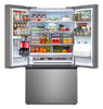 Midea 36" 26.5 Cu. Ft. French Door Refrigerator with AutoFill Pitcher and Dual Ice Maker - MRF27I6BST | Réfrigérateur Midea de 26,5 pi3 et de 36 po à portes françaises avec pichet à remplissage automatique et machine à glaçons double - MRF27I6BST