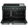 KitchenAid 6.3 Cu. Ft. 6 Burner Commercial-Style Gas Range – Juniper - KFGD948SJP | Cuisinière à gaz KitchenAid de 6,3 pi³ de style commercial à 6 brûleurs - genièvre - KFGD948SJP